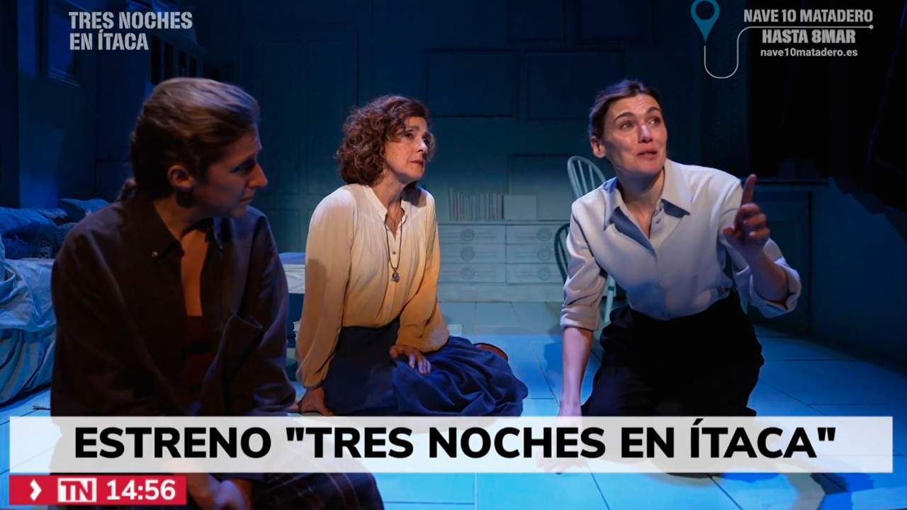 tres noches en ítaca alberto conejero María Goiricelaya Marta Nieto, Cecilia Freire y amaia lizarralde nave10 matadero